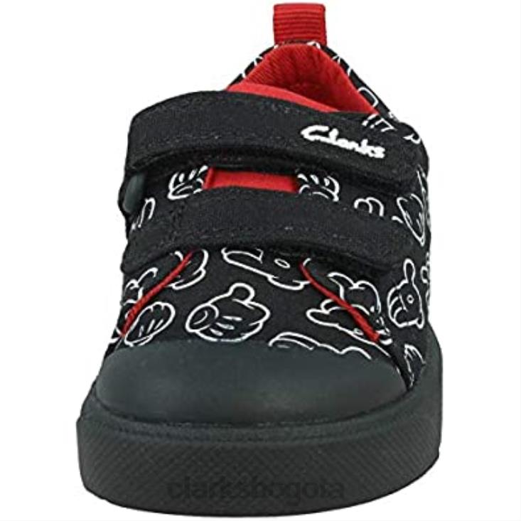 Clarks 0DX8L2217 Clarks niño negro colección disney zapatos casual city guante t niños negro