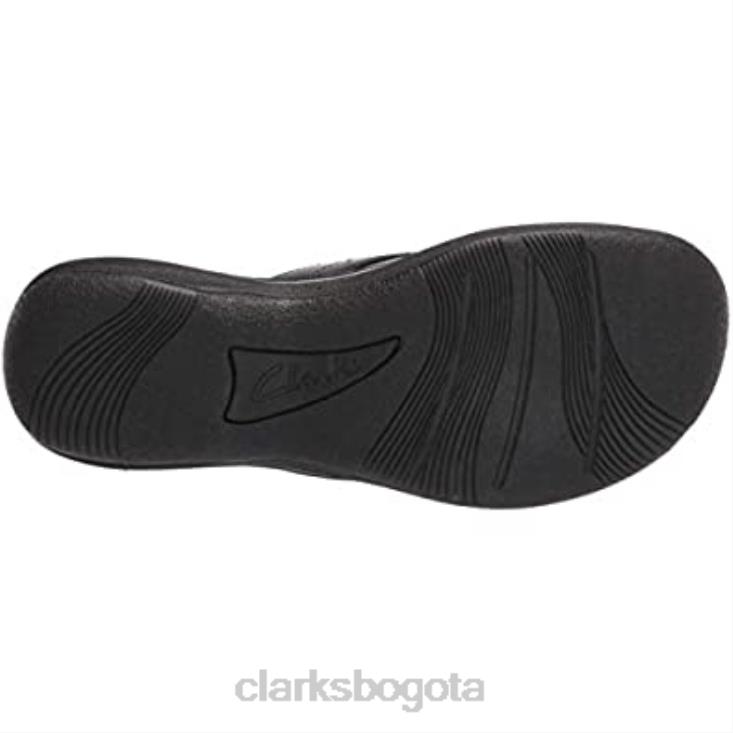 Clarks 0DX8L2219 Chanclas clarks brinkley flora mujer charol sintético negro mujer charol negro sintético
