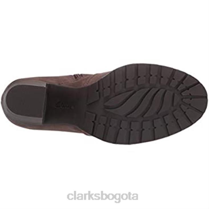 Clarks 0DX8L2221 botín verona lark mujer clarks taupe piel mujer cuero color topo
