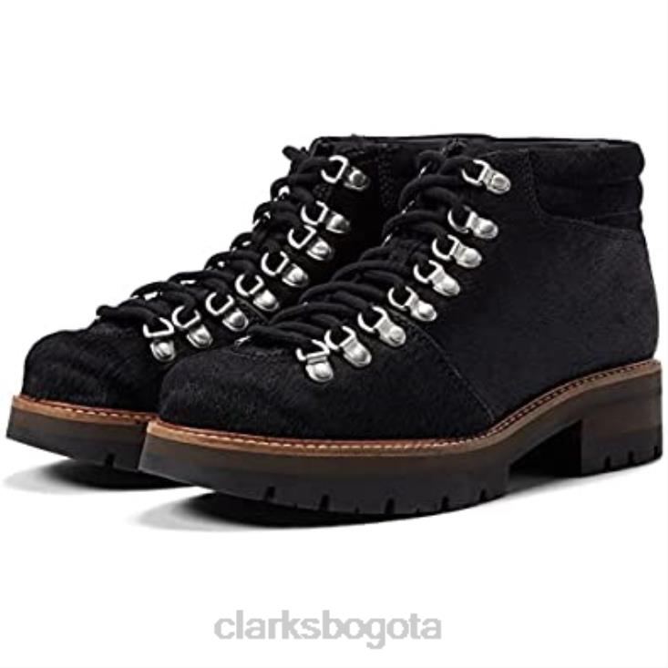 Clarks 0DX8L2228 botas alpinas de cuero orianna de interés negro ize clarks unisexo interés negro