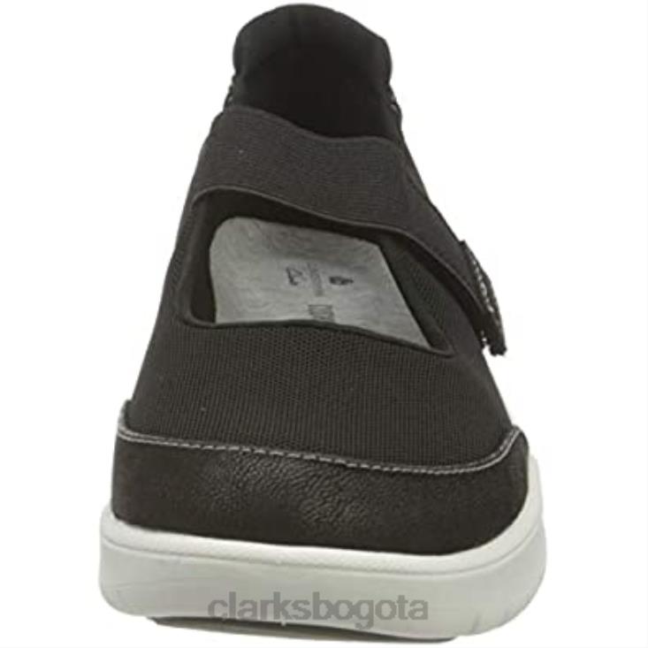 Clarks 0DX8L2230 Zapatilla adella west mujer textil negro clarks mujer textil negro