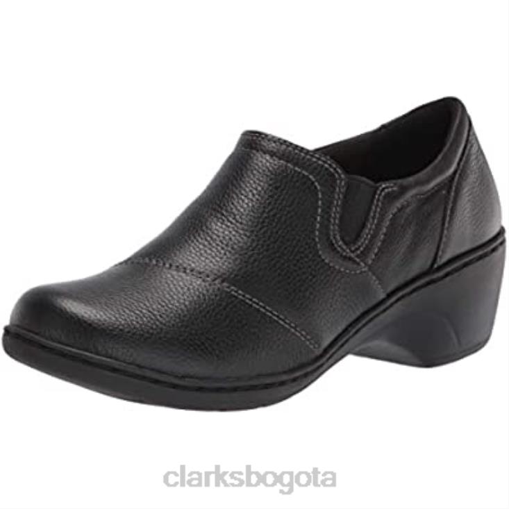 Clarks 0DX8L2236 mocasines channing park de cuero negro para mujer clarks mujer cuero negro