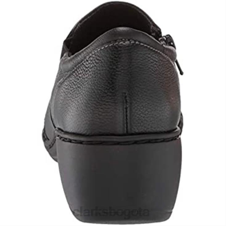 Clarks 0DX8L2236 mocasines channing park de cuero negro para mujer clarks mujer cuero negro