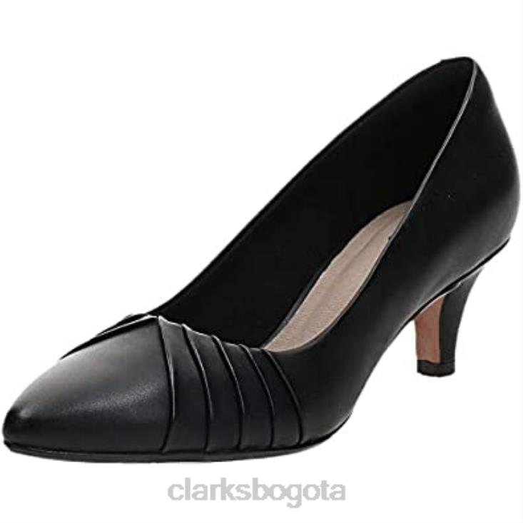 Clarks 0DX8L2238 Zapatos de salón Linvale Crown para mujer de piel negra clarks mujer cuero negro
