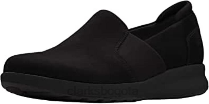 Clarks 0DX8L224 Zapatilla clarks un adorn step de cuero negro para mujer mujer cuero negro