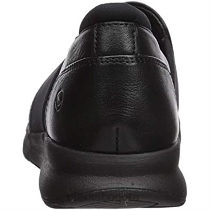 Clarks 0DX8L224 Zapatilla clarks un adorn step de cuero negro para mujer mujer cuero negro