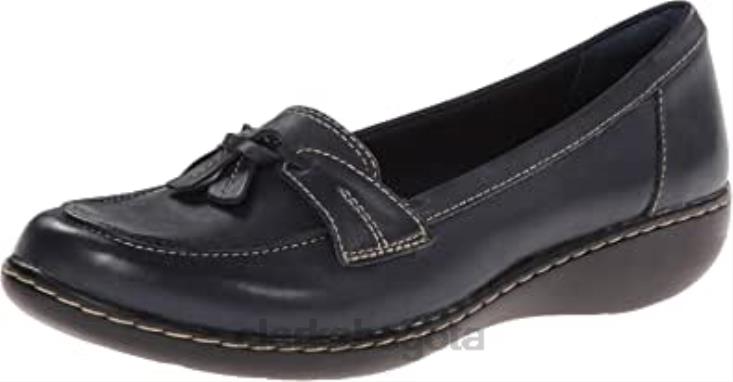 Clarks 0DX8L2241 Mocasines sin cordones Clarks Ashland Bubble para mujer en color azul marino mujer