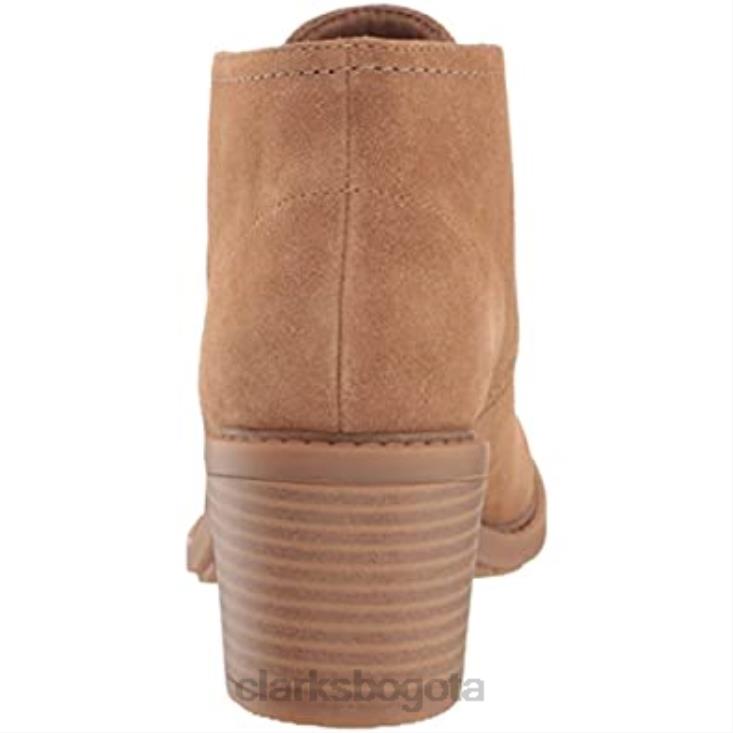 Clarks 0DX8L2243 Botas Clarks Scene Lace de ante caqui oscuro para mujer mujer gamuza caqui oscuro