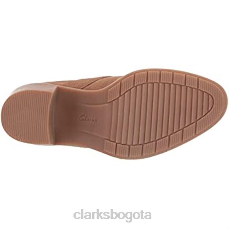 Clarks 0DX8L2243 Botas Clarks Scene Lace de ante caqui oscuro para mujer mujer gamuza caqui oscuro