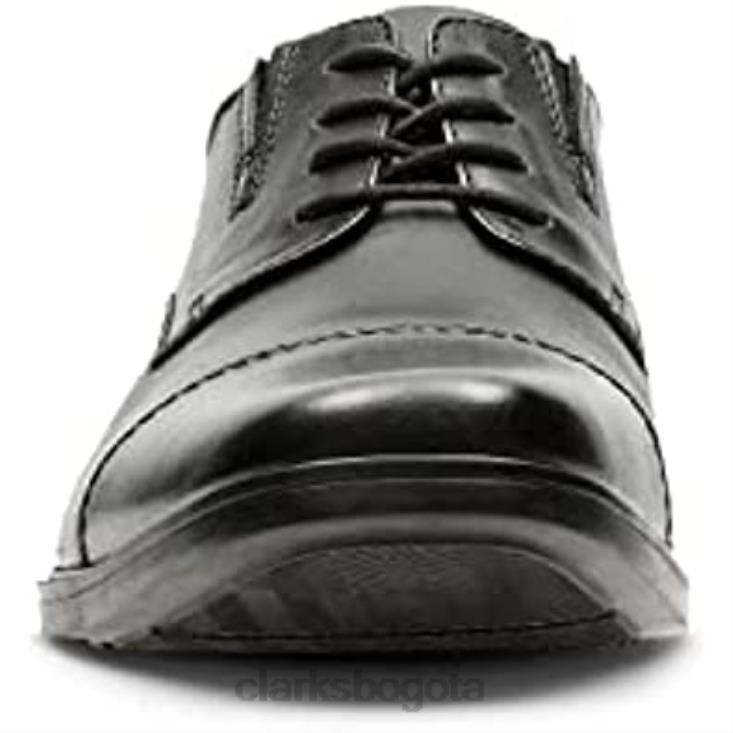 Clarks 0DX8L2244 gorra tilden negra para hombre oxford clarks hombres cuero negro