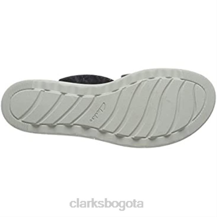 Clarks 0DX8L2245 sandalia con cuña jillian rise para mujer clarks negro mujer cuero negro cuero negro