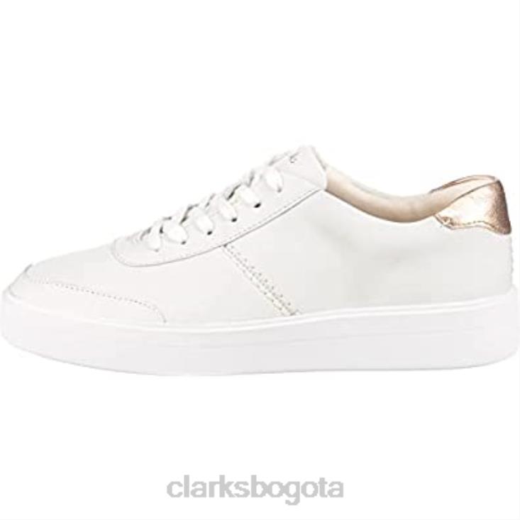 Clarks 0DX8L225 clarks white white combi white combi hero walk derbys para mujer mujer blanco combinado blanco combinado blanco