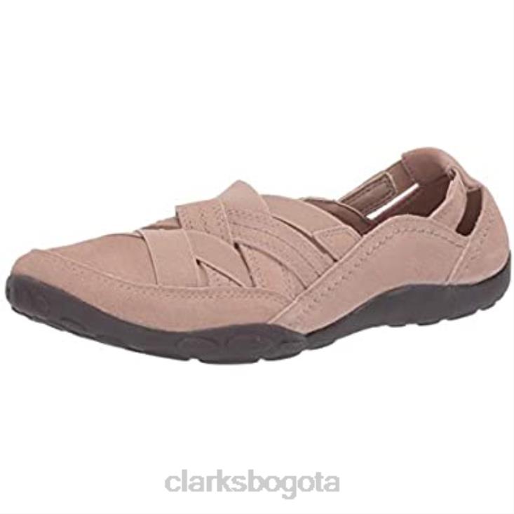 Clarks 0DX8L2251 Mocasines planos Clarks Haley Rose de ante color arena para mujer mujer gamuza arena