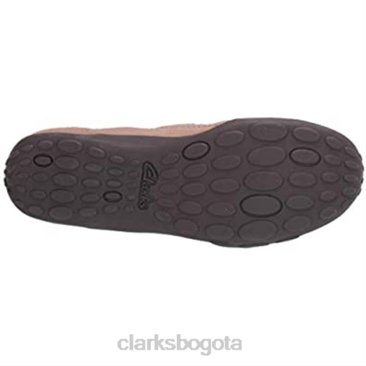 Clarks 0DX8L2251 Mocasines planos Clarks Haley Rose de ante color arena para mujer mujer gamuza arena