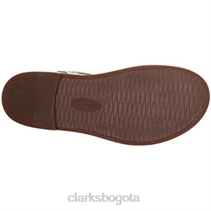 Clarks 0DX8L2255 sandalia plana mujer correa corsio clarks lona natural mujer lienzo natural