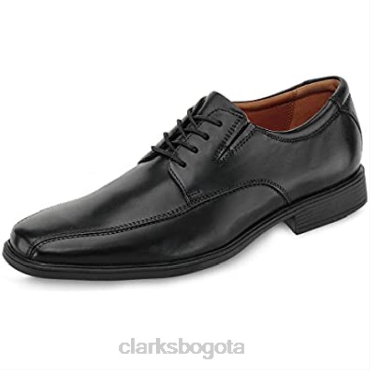 Clarks 0DX8L2262 tilden walk derby masculino clarks negros hombres cuero negro