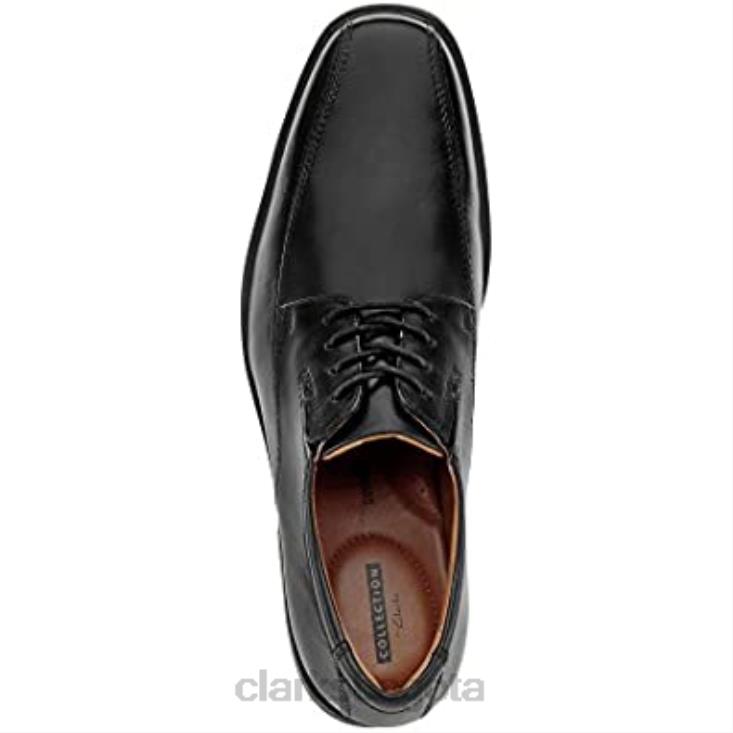 Clarks 0DX8L2262 tilden walk derby masculino clarks negros hombres cuero negro