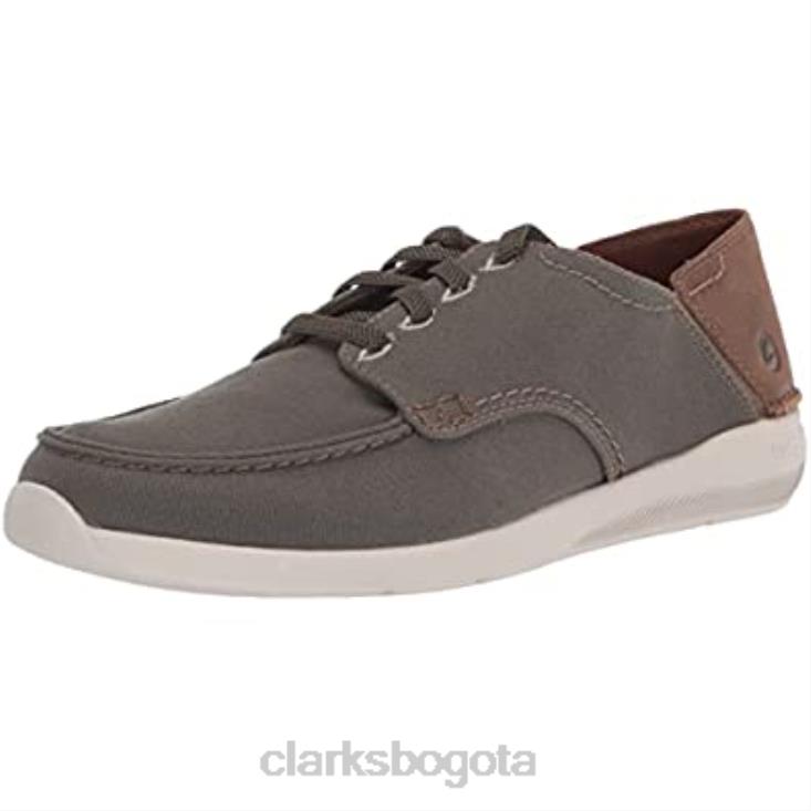 Clarks 0DX8L2264 Zapatilla clarks gorwlace de hombre textil verde oliva hombres textil oliva