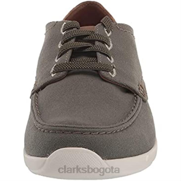 Clarks 0DX8L2264 Zapatilla clarks gorwlace de hombre textil verde oliva hombres textil oliva