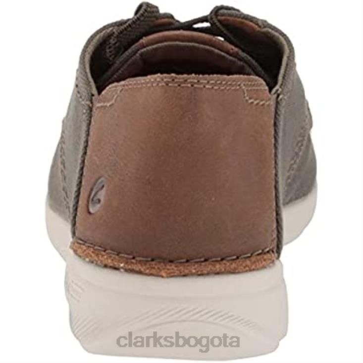 Clarks 0DX8L2264 Zapatilla clarks gorwlace de hombre textil verde oliva hombres textil oliva