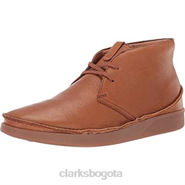 Clarks 0DX8L2269 botas chukka oakland rise para hombre clarks cuero tostado oscuro hombres cuero bronceado oscuro