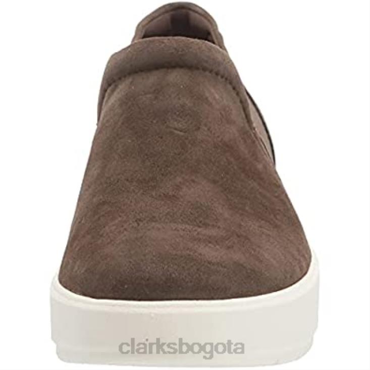 Clarks 0DX8L2271 zapatilla layton band para mujer clarks ante oliva oscuro mujer ante oliva oscuro