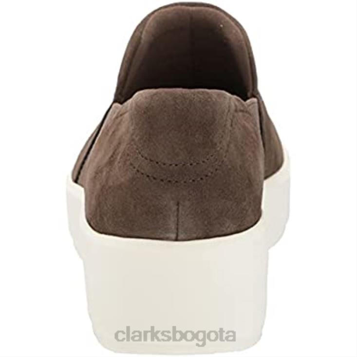 Clarks 0DX8L2271 zapatilla layton band para mujer clarks ante oliva oscuro mujer ante oliva oscuro