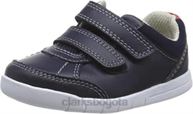 Clarks 0DX8L2272 azul marino cuero cuero marino zapatillas bajas clarks emery sky t niño niños cuero azul marino cuero azul marino