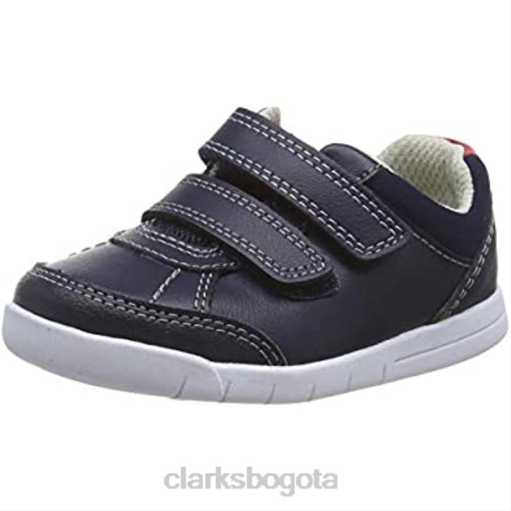 Clarks 0DX8L2272 azul marino cuero cuero marino zapatillas bajas clarks emery sky t niño niños cuero azul marino cuero azul marino