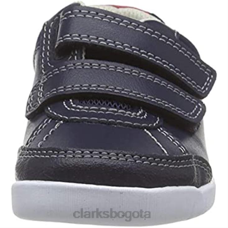 Clarks 0DX8L2272 azul marino cuero cuero marino zapatillas bajas clarks emery sky t niño niños cuero azul marino cuero azul marino