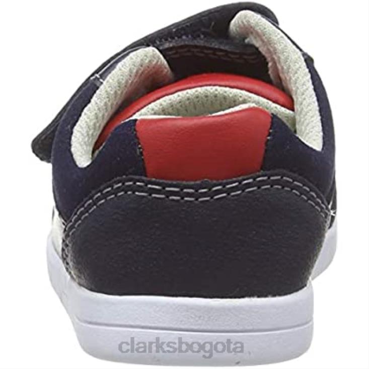Clarks 0DX8L2272 azul marino cuero cuero marino zapatillas bajas clarks emery sky t niño niños cuero azul marino cuero azul marino