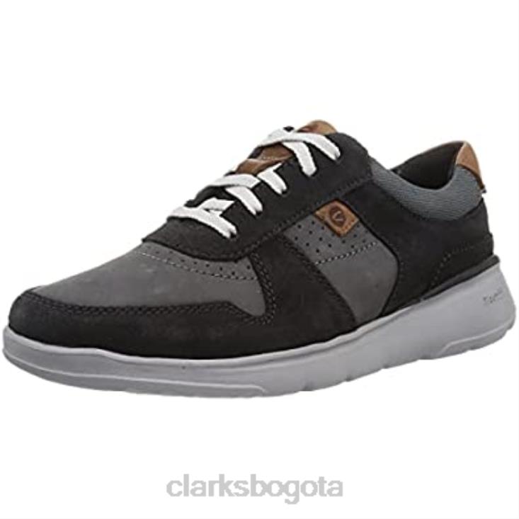 Clarks 0DX8L2277 zapatillas gaskill vibe para hombre clarks black combi hombres combinado negro