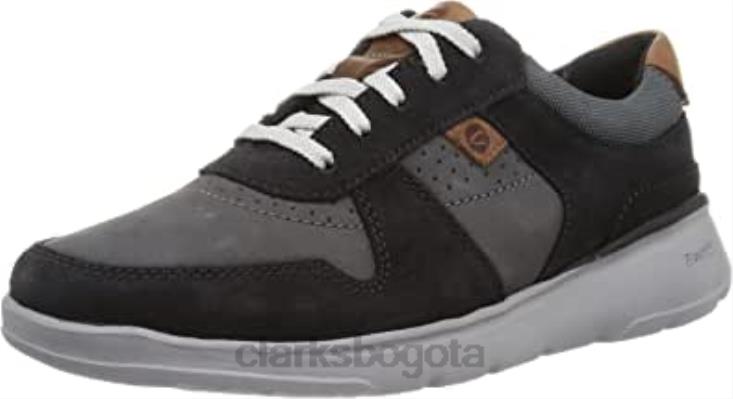 Clarks 0DX8L2278 Zapatilla gaskill vibe para hombre negra combi clarks hombres