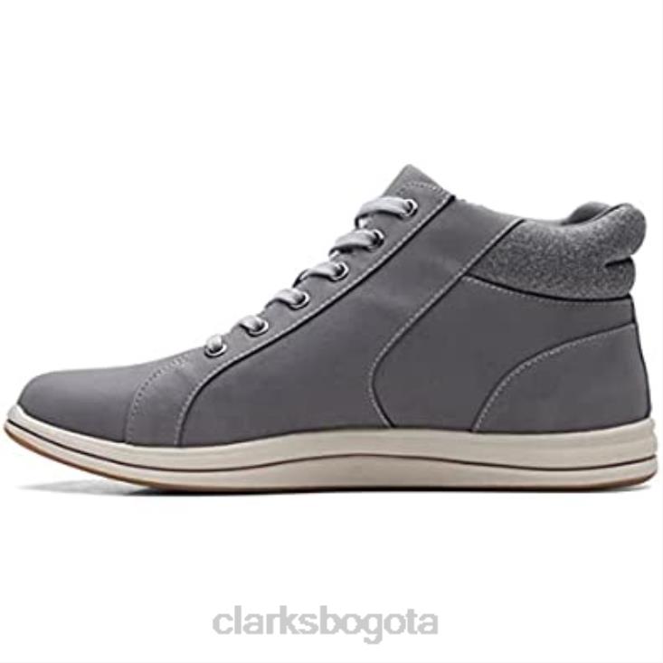 Clarks 0DX8L228 Botín de mujer Breeze Glide sintético gris oscuro clarks mujer sintético gris oscuro