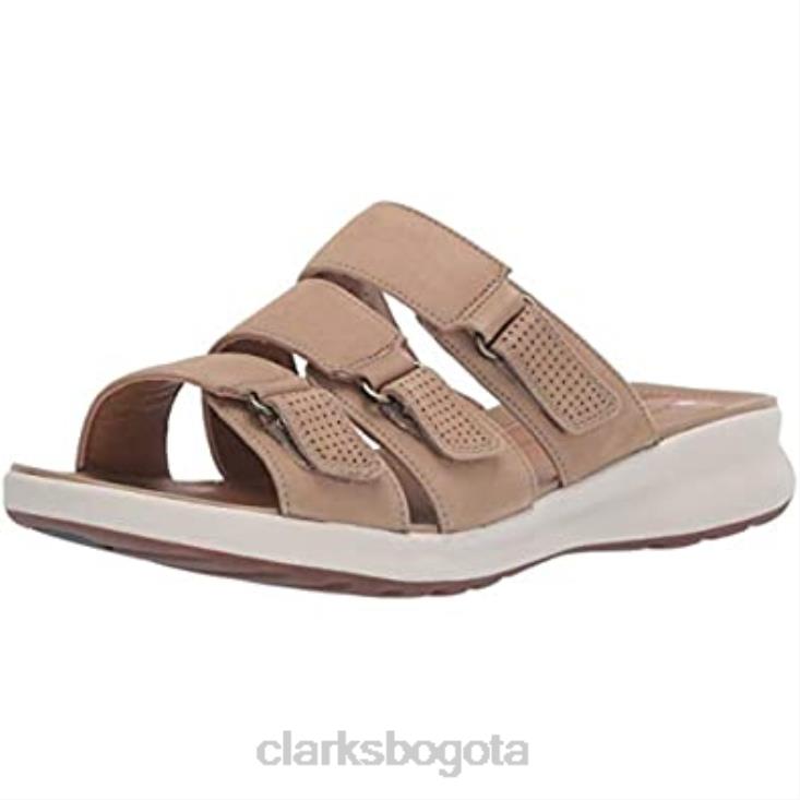 Clarks 0DX8L2281 Sandalia Clarks Sand Nubuck para mujer Un Adorn Lane mujer nubuck arena