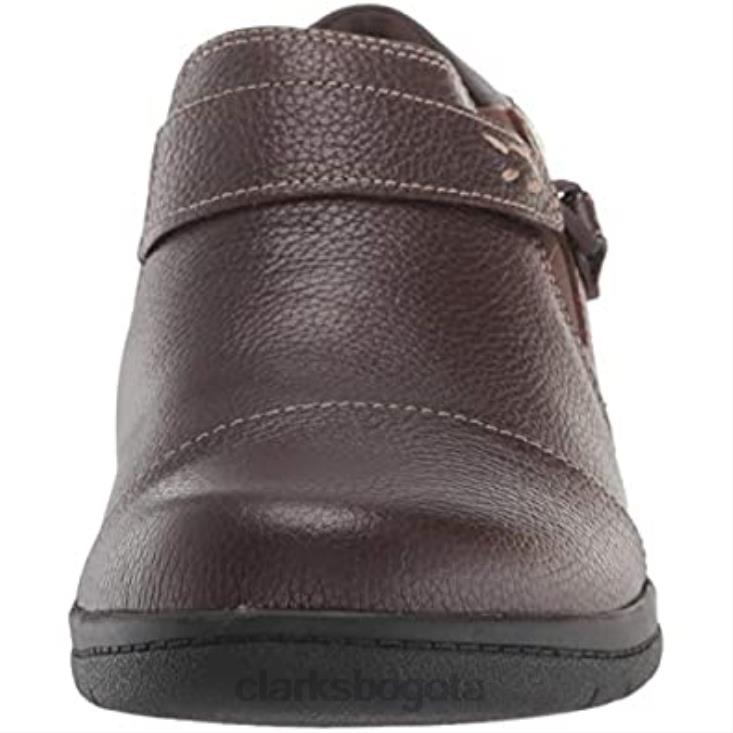 Clarks 0DX8L2285 clarks de cuero caído cheyn o nyx-negro para mujer cuero caído marrón oscuro mujer cuero caído marrón oscuro