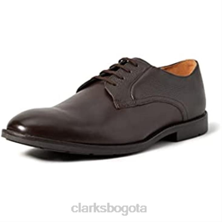 Clarks 0DX8L2286 mocasín vanek walk para hombre de cuero marrón oscuro clarks hombres cuero marrón oscuro