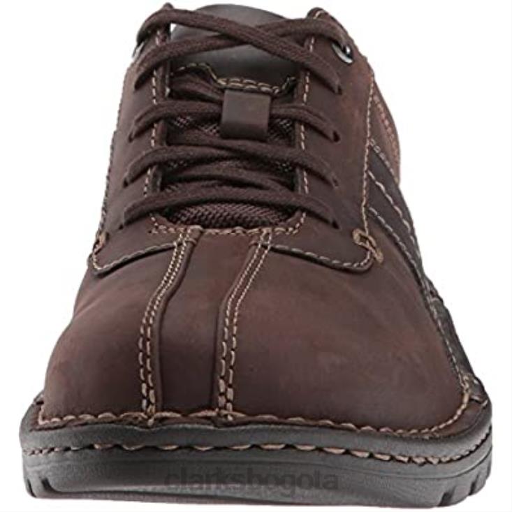 Clarks 0DX8L2286 mocasín vanek walk para hombre de cuero marrón oscuro clarks hombres cuero marrón oscuro