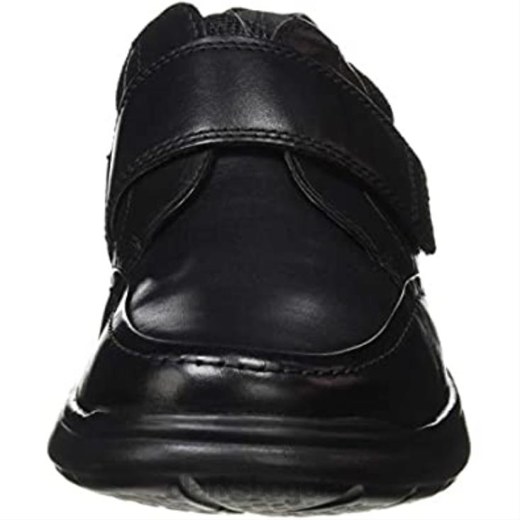 Clarks 0DX8L2291 Mocasines con correa Cotrell de Lea Clarks para hombre color negro liso hombres hoja lisa negra