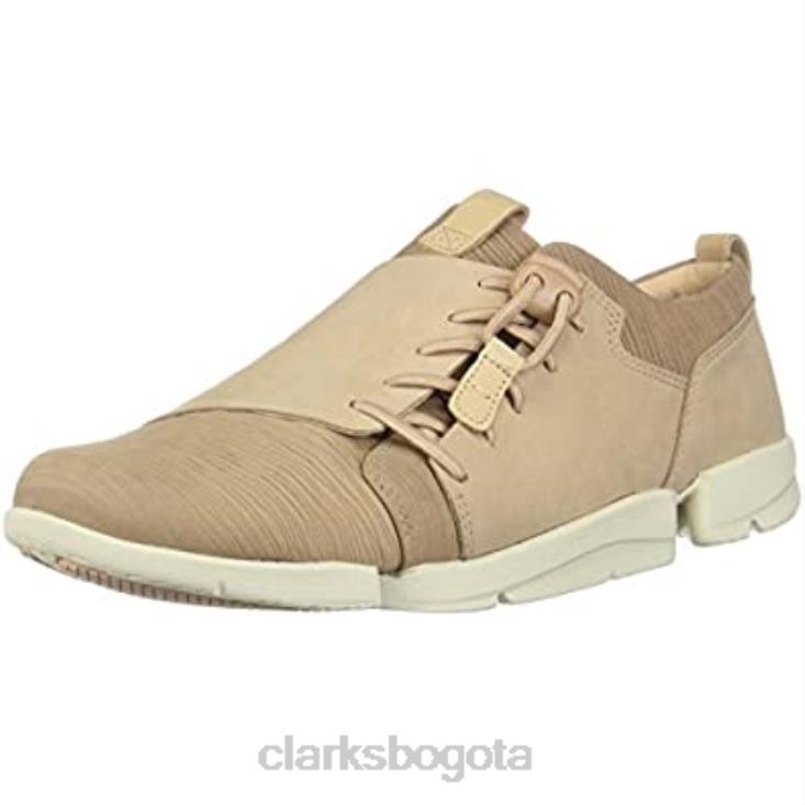 Clarks 0DX8L2300 zapato clarks tri camilla sand combi para mujer mujer combinación de arena