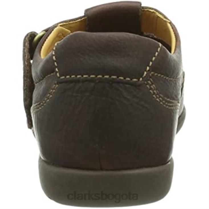 Clarks 0DX8L2306 Sandalias abiertas clarks reclinables para hombre cuero marrón caoba ny hombres cuero marrón caoba