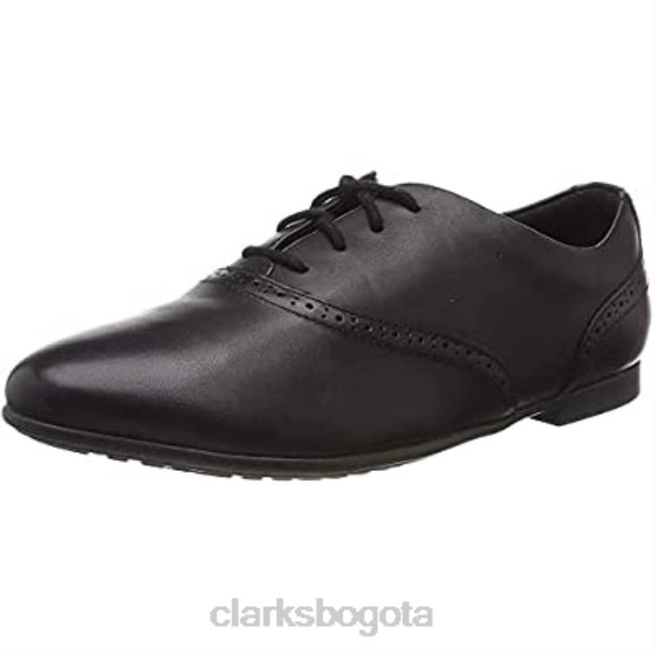 Clarks 0DX8L231 jules walk derbys clarks para niña negros niños cuero negro