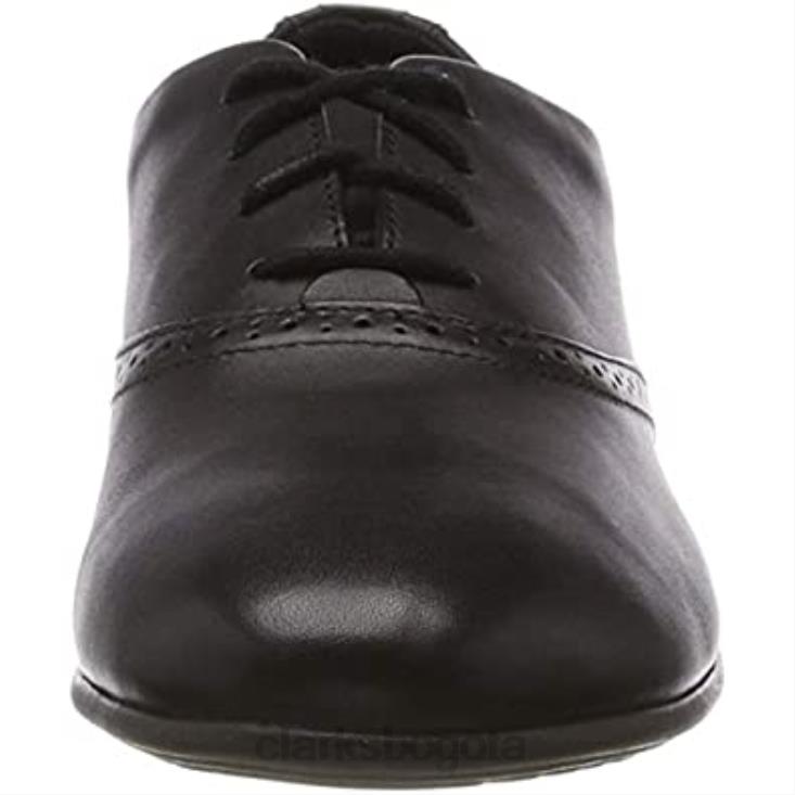 Clarks 0DX8L231 jules walk derbys clarks para niña negros niños cuero negro