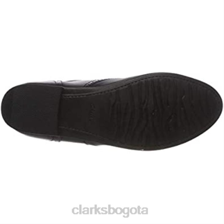 Clarks 0DX8L231 jules walk derbys clarks para niña negros niños cuero negro
