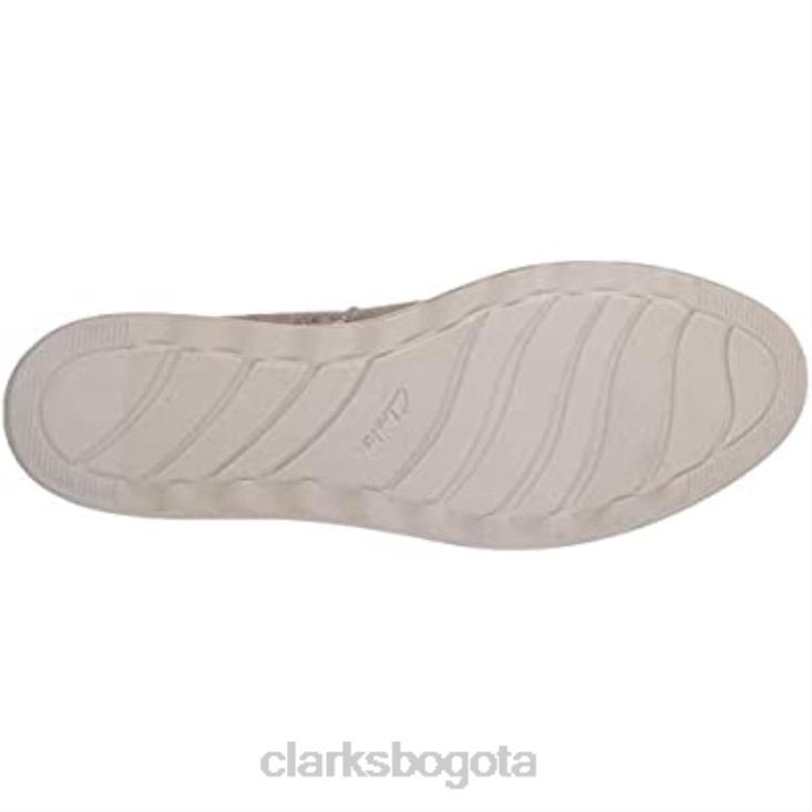 Clarks 0DX8L2318 mocasín sharon dolly para mujer peltre metalizado textil clarks mujer textil metálico peltre