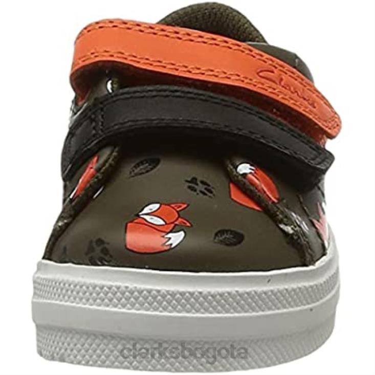 Clarks 0DX8L232 Zapatilla clarks combi nova early t caqui para niño niños combinado caqui