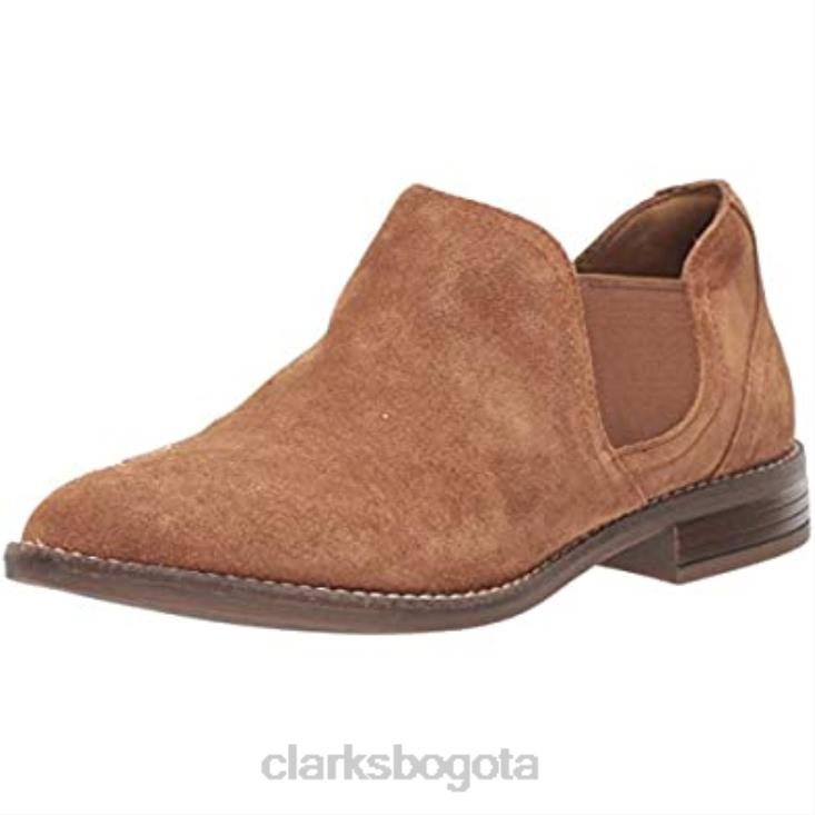 Clarks 0DX8L2320 Botín clarks camzmaple de ante color canela para mujer mujer