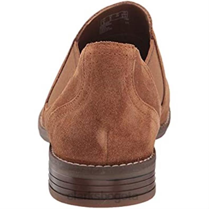 Clarks 0DX8L2320 Botín clarks camzmaple de ante color canela para mujer mujer