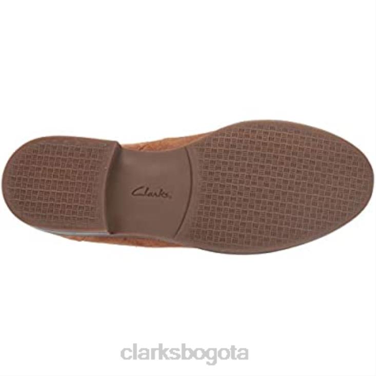 Clarks 0DX8L2320 Botín clarks camzmaple de ante color canela para mujer mujer