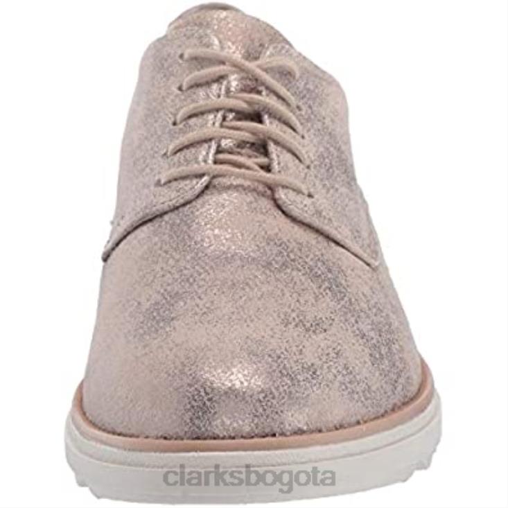 Clarks 0DX8L2327 mujer sharon crystal oxford clarks peltre ante mujer gamuza peltre